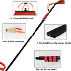 Window Cleaning Kit with Extension Pole, 3.6-11M Solar Panel Brush Water Fed, Water Fed Pole for Window Cleaning, Trucks Cleaning System & Washing Tool,12FT/3.6M