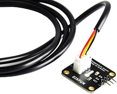 Gikfun DS18B20 Waterproof Digital Temperature Sensor with Adapter Module for Arduino (Pack of 3 Sets) EK1183