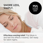 MUTE by Rhinomed Nasal Dilator for Snore Reduction Starter Pack Increases Airflow Anti Snoring Devices Nasal Dilators for Sleeping Transparent Internal Nasal Dilator Snoring Solution