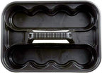 Rubbermaid Commercial Products Deluxe Carry Caddy for Take-Out Coffee/Soft Drinks Postmates/Uber Eats/Food Delivery Cleaning Products Sports/Water Bottles Black