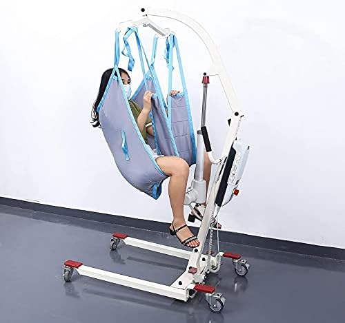 Patient Lift Sling, Adjustable Full Body Transfer Belt Moving Assist for Elderly, Disabled, and Bedridden, Max 600lb Weight Capacity