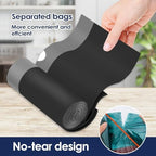 5 Gallon (fit 18-20L)120 Counts Strong Drawstring Trash Bags, Small Plastic Garbage Bags Trash Can Liner for Home Office Kitchen Bathroom Bedroom, Black Waste Basket Liners