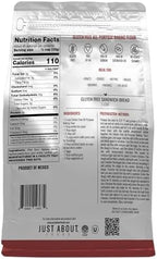 Just About Foods All Purpose Flour Gluten-Free, New Improved Formula, All-Purpose 1:1 Substitute for Wheat Flour, Kosher Certified, 3 lbs Bag for Baking Cookies, Cakes, Muffins and More