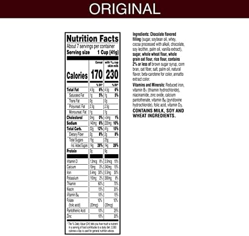 Kellogg's Krave, Breakfast Cereal, Chocolate, Filling Made with Real Chocolate, 11.4oz Box