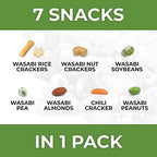 Oregon Farm Fresh Snacks Wasabi Peas & Rice Crackers Mix - Locally Sourced and Freshly Made Asian Snacks with Wasabi Almonds, Peanuts, Soybeans & Nut Crackers (32 oz)