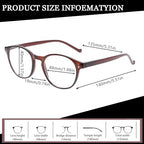 NORPERWIS 5 Pairs Reading Glasses - Standard Fit Spring Hinge Readers Glasses for Men and Women (5 Pack Brown-2, 1.50)