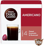 NESCAFÉ DOLCE GUSTO Americano Coffee Capsules (Pack of 3, Each 30 Pods, Total 90 Pods)