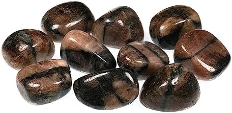 CrystalAge Chiastolite Tumble Stone (20-25mm) - Single Stone