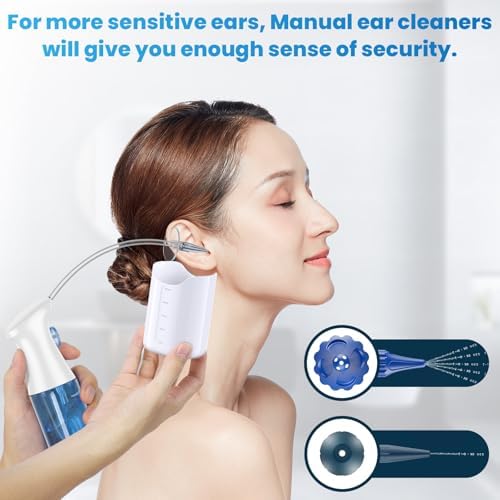 Ear Wax Removal, Ear Cleaner, Ear Wax Removal Kit, FSA Eligible Items Only List, Manual Ear Irrigation Flushing System, Safe and Effective to Clean Ear Built Up Wax