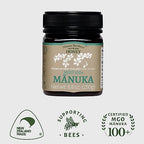 Mason Brothers Raw Manuka Honey MGO 100+ – Certified Monofloral New Zealand Manuka Honey, Traceable Pure Natural Sweetener, 8.8 oz
