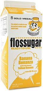 Gold Medal Banana Candy Floss Sugar, 52 oz - 1/2 Gallon, 6 Pack