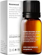 100% Pure Rosewood Essential Oil - 0.34 Fl Oz - Rosewood Oil for Hair, Skin, Diffuser, Aromatherapy & DIY Candle Making Scent