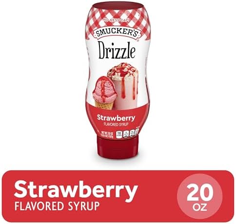 Smucker’s Drizzle Strawberry Flavored Syrup, 20 Oz. Squeeze Bottle
