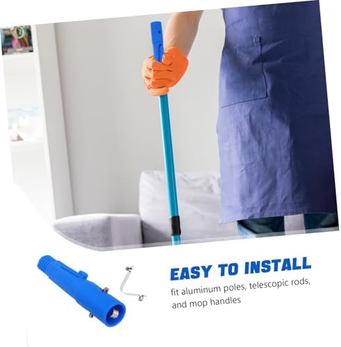 Alipis 1 Set Mop Extension Rod Tip Adapter for Telescopic Poles Threaded Handle Replacement for Mop Broom Cleaning Tools Comfortable Grip Design for Home Commercial Use