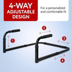 Impresa Arm Chair Stand Assist Rail - Black, Modern, Solid, S-Shape - Heavy Duty Adjustable Chair Support Stand - Quick Setup Couch Lift for Standing