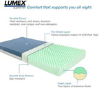 Lumex Select Hospital Bed Mattress, Multi-Layer Medical Foam, Fluid-Resistant, Twin XL, 35x80"
