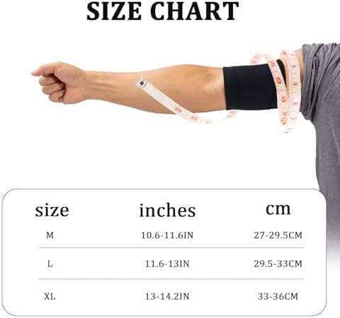 Diabetic Sensor Armband, Diabetes Sensor Cover Arm Band for Omnipod Dexcom Freestyle Libre Insulin Pod Monitoring Systems, Protects Pod During Sports (Black 1 Piece, L)