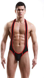 Men's Mesh Jockstrap Leotard Underwear Jumpsuits Wrestling Singlet Bodysuit