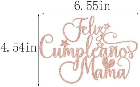 Spanish Feliz Cumpleanos Mama Cake Topper, Mom Happy Birthday, Best Mom Ever, Happy Mothers Day, Mom Birthday Party Decorations Spanish Theme Party Decorations