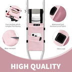 SPRING SEAON Crutches Padding & Crutch Bag (5 PCS) - Crutch Pads for Armpits and Hand Grips Water-Resistant Pouch for Crutches Crutch Cushions Crutches Accessories for Kids, Men, Women Pink