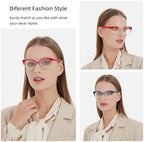 Cat Eye Reading Glasses for Women-Blue Light Reading Glasses for Women Readers with Flexible Spring Hinges, Anti-Glare Readers 1.25+