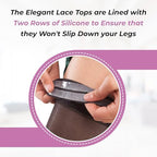 ITA-MED Sheer Thigh High Compression Stockings for Women, 20-30 mmHg Medical Compression Socks, Closed Toe