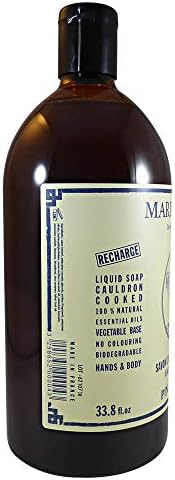 Marius Fabre Savon de Marseille Liquid Soap 1Litre - Natural Pine Fragrance (Refill Bottle) by Marius Fabre