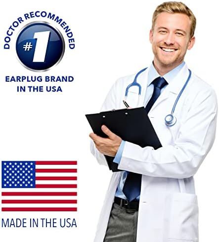 Mack’s ThermaFit Soft Foam Earplugs, 40 Pair - Comfortable Ear Plugs for Sleeping, Snoring, Work, Travel & Loud Events | Made in USA | Newly Upgraded and Improved