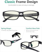 Eyekepper 3 Pack Blue Light Filter Glasses Men - Computer Screen Eyeglasses Blocking Digital Glare