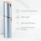 innobeaut Facial Hair Removal for Women, Electric Painless Facial Hair Remover for Face, Lip, Chin with USB Rechargeable, Blue (2 Pcs Heads)