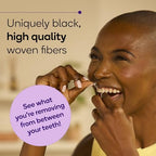 BURST Big Floss Refill Bobbin (273 Yards/XL Spool) | Fits Burst’s Big Expanding Dental Floss Dispenser | Mint Eucalyptus | Expanding Black Floss with Xylitol Coating | Vegan | Paraben Free Tooth Floss