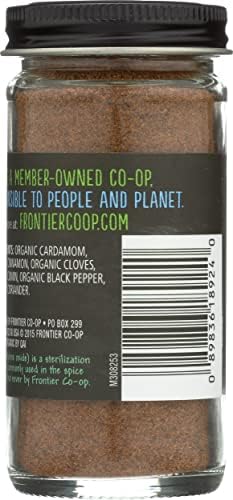 Frontier Co-op Organic Garam Masala, 2 Ounce Bottle, Northern Indian Spice Blend, Richly Spicy But Not Hot, Kosher, Non ETO
