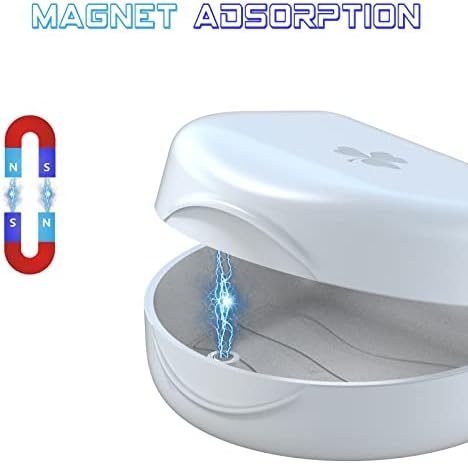 ARGOMAX Retainer Case – Universal Mouth Guard Holder, Aligner Container for Clear Dental Braces, Denture Storage Box, Travel Portable, White