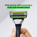 Dorco Pace 6 Pro - Six Blade Razor System with Trimmer - 10 Pack (1 Handle + 10 Cartridges)
