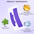 Purple Teeth Whitening Strips - Professional-Grade Whitening, Effectively Removes Stains and Bad Breath Caused by Smoking, Drinking, and Coffee,Achieve a Beautiful and Confident Smile(14 PCS, Mint)