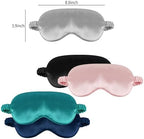 1 Pack Sleep Mask, Silk Eye Mask with Elastic Strap, Breathable Eye Mask for Sleeping,Travel, Girls, Women, Men (Pink)