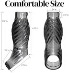 Newly Super Men's Penisen Largement Tool Extendors Sheath for Men Male Enhancement Extension Sleeve Cover (Transparent, 6.2 in)