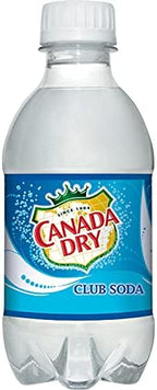 Canada Dry Club Soda, 10 fl oz plastic bottles, 6 pack