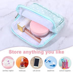 3PCS Pad Pouch for Women Period Bag Zippered Sanitary Napkin Storage Bag for Tampons Pads Menstrual Cup Pouches Portable Feminine Hygiene Organizer Tampon Holder Bags for Purse Travel Pouch