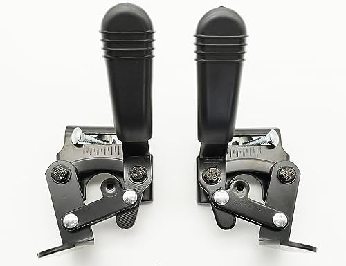 Blue Streak & Silver Sport 1 Wheelchair Brake - Universal K1 Brake, Replacement Parts with Tool & Hardware, STDS4S221L/R (1 Pr, Black)