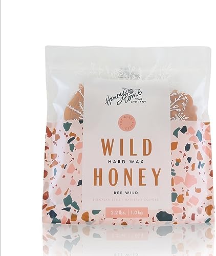 Honeycomb's Professional Hard Wax, All-Purpose, No Strips Needed, Solid Wax Honey Smooth Texture, Easy Removal, Peel-Off Wax (Wild Honey, 35.2 Ounce (Pack of 1))