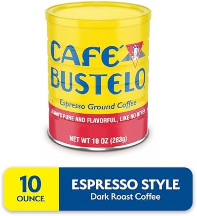 Café Bustelo, Espresso Style Dark Roast Ground Coffee, 10 oz. Can