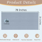 Ouliget Massage Table Sheets with Hole,Wipeable Soft Spa Bed Cover,Rose Printing Massage Tables Rest Cover for Spa Beauty Salon Hotels,39 x 78 Inches (Grey 2)