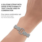 Modular Straps, Safety Strap Set to Secure Splits, 70 pound load, 8" and 16" lengths, Flexible Multi-Tool, Wearable Gadget for Outdoor Adventure, Survival, Camping, Travel (4-Pack) (Gray)