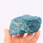 1pc 400g-500g Raw Natural Blue Apatite Crystal Rough Stone Rock Quartz Mineral Specimen for Healing
