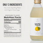 Kimino Sparkling Yuzu Juice - Japanese Yuzu Drink, All Natural Ingredients, Organic Sugar Cane, Hand Picked Shikoku - Sparkling Soda, Vitamin C Antioxidants, Healthy Alternative - 8.45 Fl Oz, 12 Pack