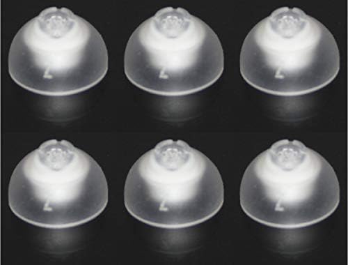 FCS Pack of 6 Click Dome for Siemens Signia RIC, Click CIC & Click ITC Hearing Aid (8mm Closed).
