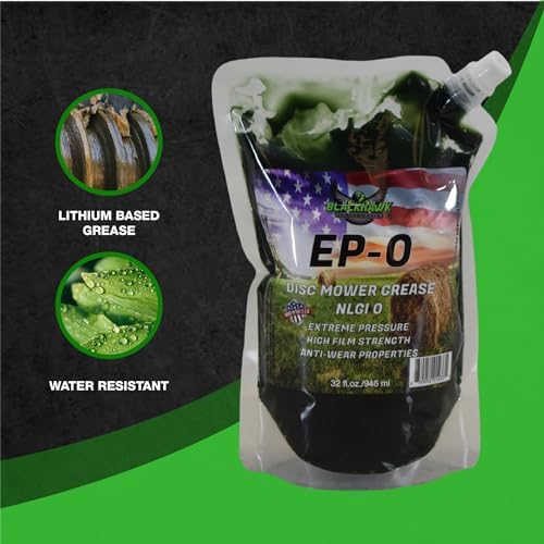Lithium EP0 Grease for Disc Mowers and Gear Boxes, 32 oz EZ Squeeze Pouch (Single)