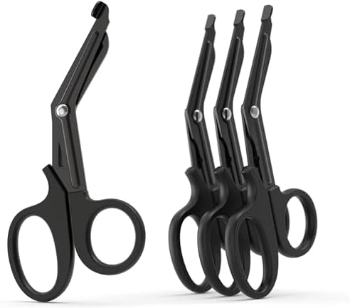 7.5’’ Trauma Shears, Medical Shears, EMT Scissors for Nurses, Doctors, and Medical Students (Pack of 4)