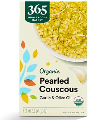 365 by Whole Foods Market, Organic Pearled Couscous Garlic Olive Oil, 5.8 Ounce